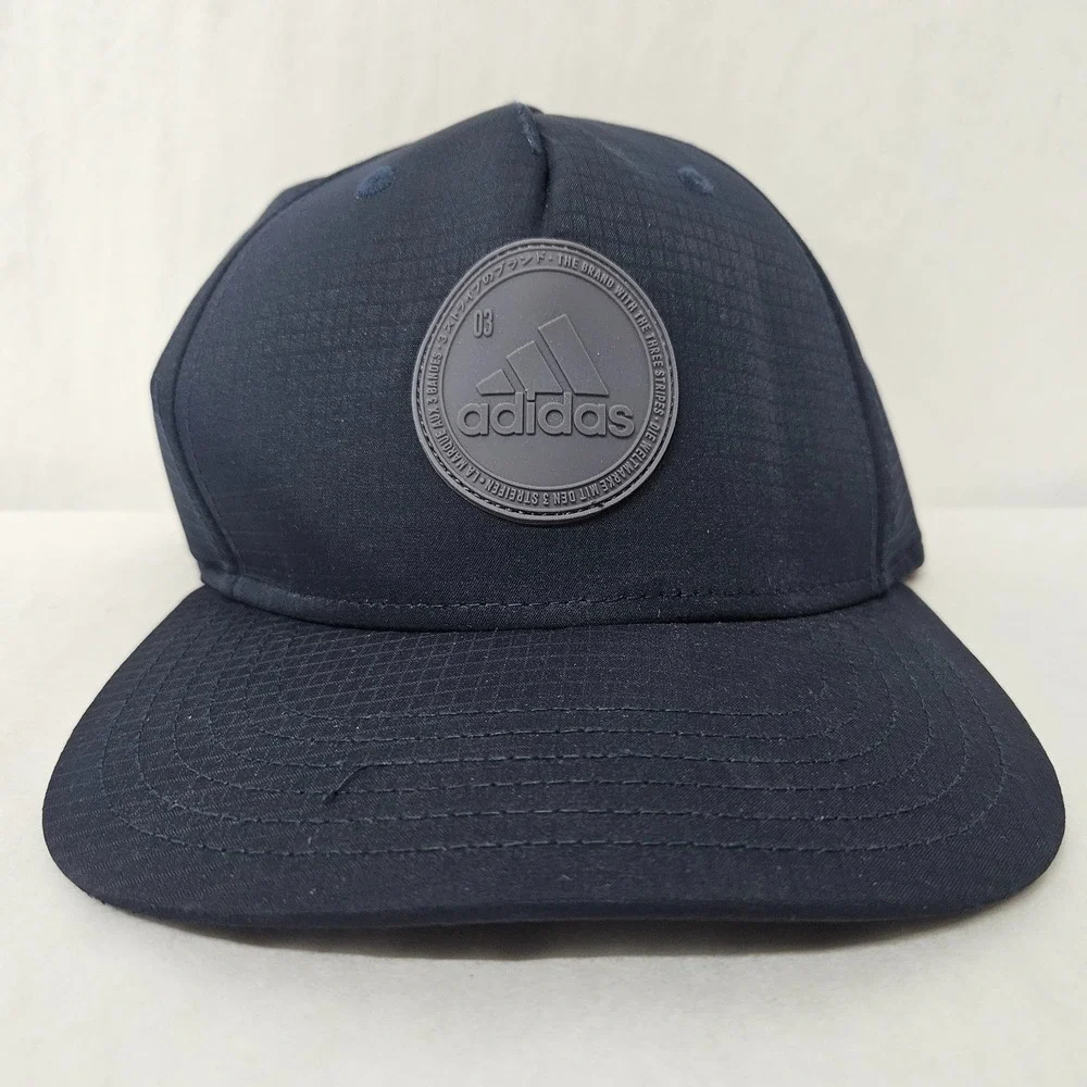 Adidas Affiliate II Snapback Hat Aeroready Navy Blue Ripstop Reflective 3-Stripe